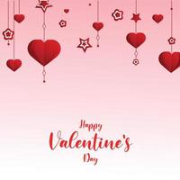 valentines day red and pink post design part eleven vector