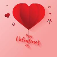 valentines day red and pink post design part nineteen vector