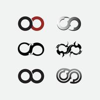 Infinity Design Vector logo set illustration