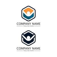 People Icon work group logo community family set Vector design