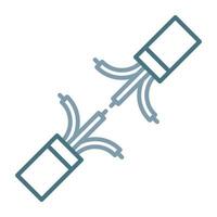 Connecting Wires Line Two Color Icon vector