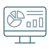 Website Dashboard Line Two Color Icon vector