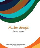 Stylish new business poster design colorful vector