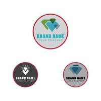 Diamond Logo Template vector icon illustration design