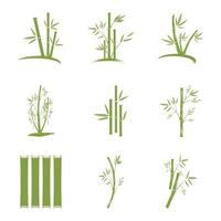 Bamboo Logo Template vector icon illustration design