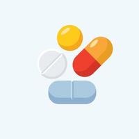 Pill and tablet vector illustration