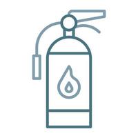 Fire Extinguisher Line Two Color Icon vector