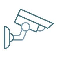 CCTV Line Two Color Icon vector