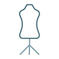 Mannequin Line Two Color Icon vector