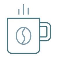 Coffee Line Two Color Icon vector