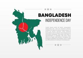 Fondo del día de la independencia de Bangladesh el 26 de marzo. vector