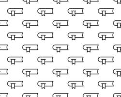 Black line book icon isolated seamless pattern on white background. Vector Illustration