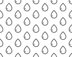 Simple seamless pattern with raindrops. Good for textile fabric design, wrapping paper and website wallpapers. Vector illustration.