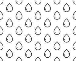 Simple seamless pattern with raindrops. Good for textile fabric design, wrapping paper and website wallpapers. Vector illustration.