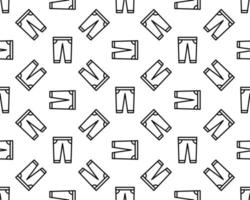pants icon pattern seamless white background. Editable line pants icon. pants icon pattern for web and mobile. vector