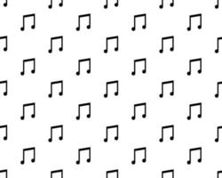 Music background with notes and symbols, black and white, seamless pattern vector