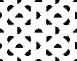 Seamless pattern, tray isolated on white background. Seamless texture with tray icon vector