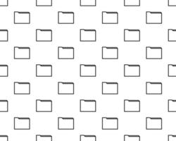 File folder pattern repeat seamless in black color for any design. Vector geometric illustration
