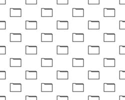 File folder pattern repeat seamless in black color for any design. Vector geometric illustration