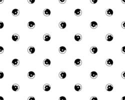 Seamless pattern of little black donut for cloth, wallpaper, wrapping paper, background. vector