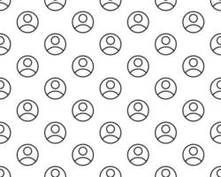 Human icon. Abstract geometric seamless pattern design. Vector illustration. eps 10