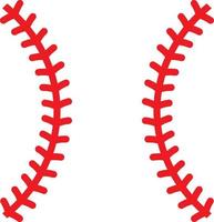 Baseball or softball ball stiches vector