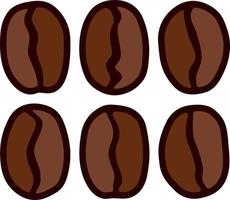 Coffee beans vector