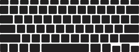 Computer keyboard icon vector