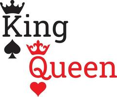 Queen and king Royalty Free Vector Image - VectorStock