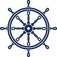 Ship steering wheel vector