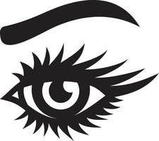 Eye in black and white vector