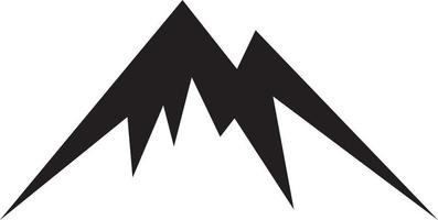 Mountains simple icon vector