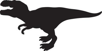 Tyrannosaurus vector silhouette