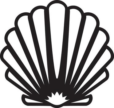 diseño de vector de concha