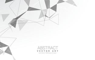 white abstract triangles background vector illustration