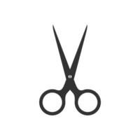 simple scissors icon on white background vector