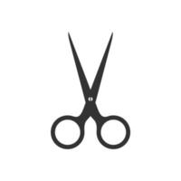 simple scissors icon on white background vector