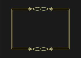 simple line border frame vector