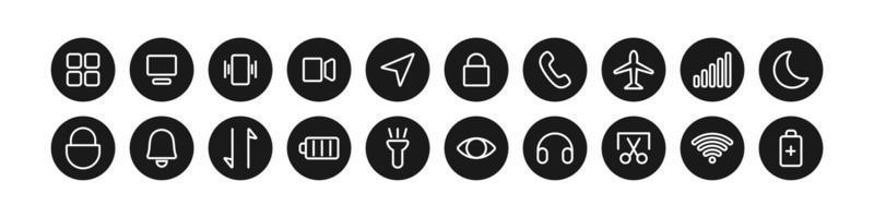 ICON NOTIF SET vector