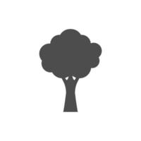 icono de árbol simple sobre fondo blanco vector