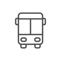 transportation vehicle simple line icon vector