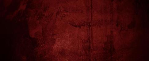 Scary dark red walls, slightly light dark concrete cement texture for background photo