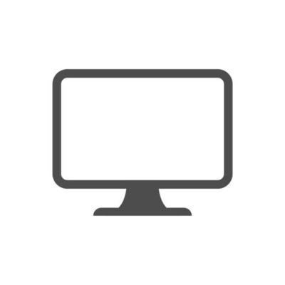 Monitor icon from Basic Plain Icon Set