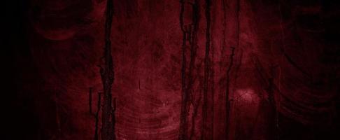 Scary dark red walls, slightly light dark concrete cement texture for background photo