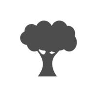 simple tree icon on white background vector