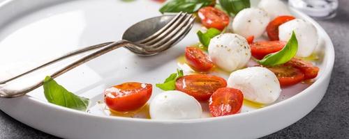 Delicious caprese salad photo