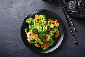 Stir fried vegetables photo