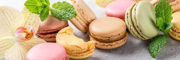 French assorted macarons