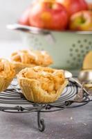 Homemade mini apple pies
