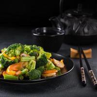 Stir fried vegetables photo
